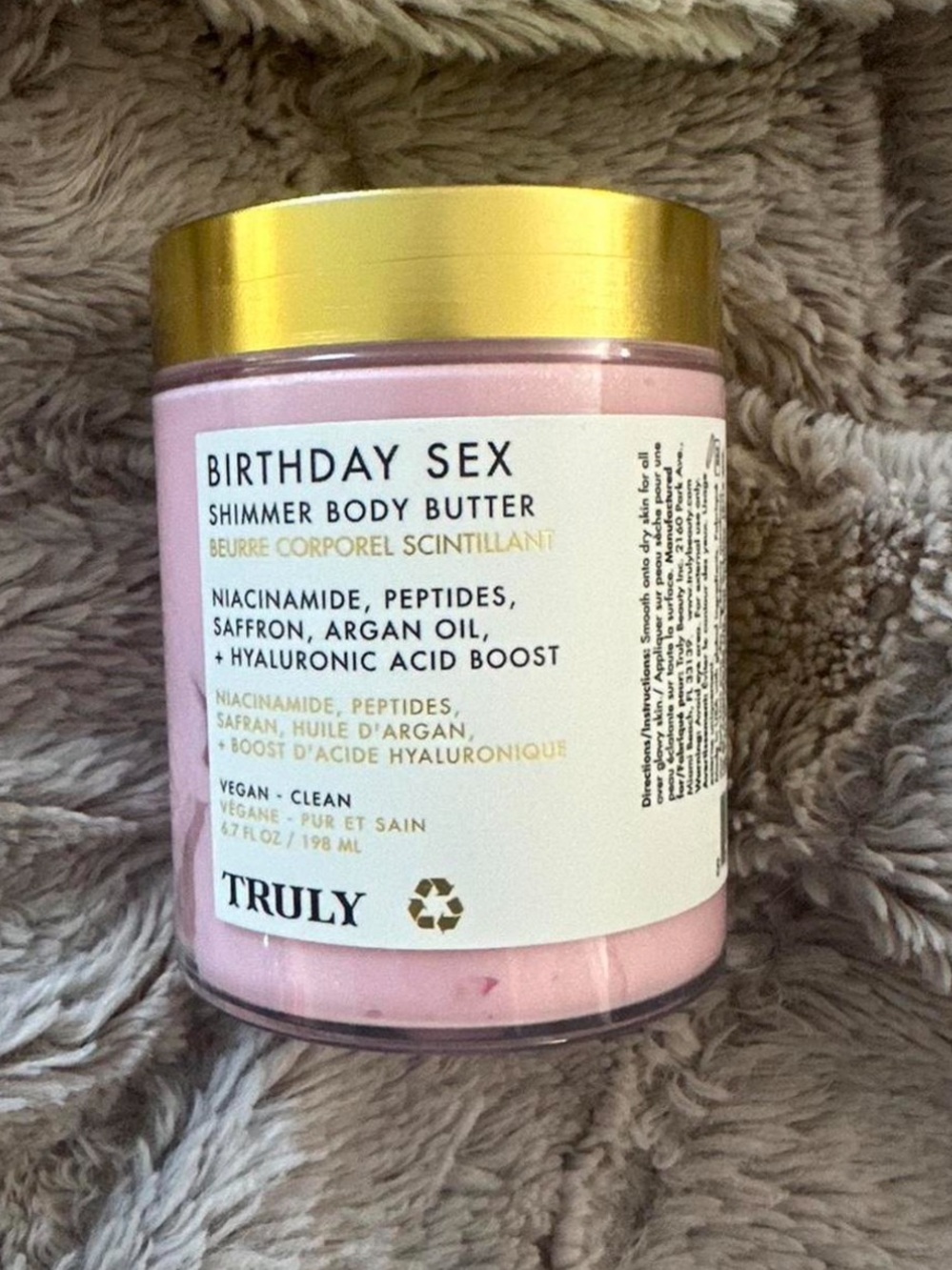 Truly Birthday Sex Shimmer Body Butter New